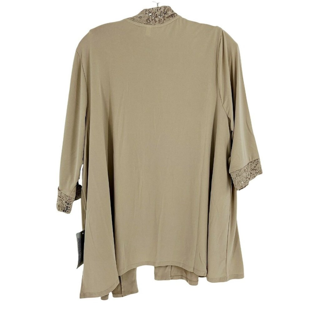 New Catherines 2 Piece Tank Blouse Cardigan Cover Up Women's Plus 20WP B… - Picture 2 of 10